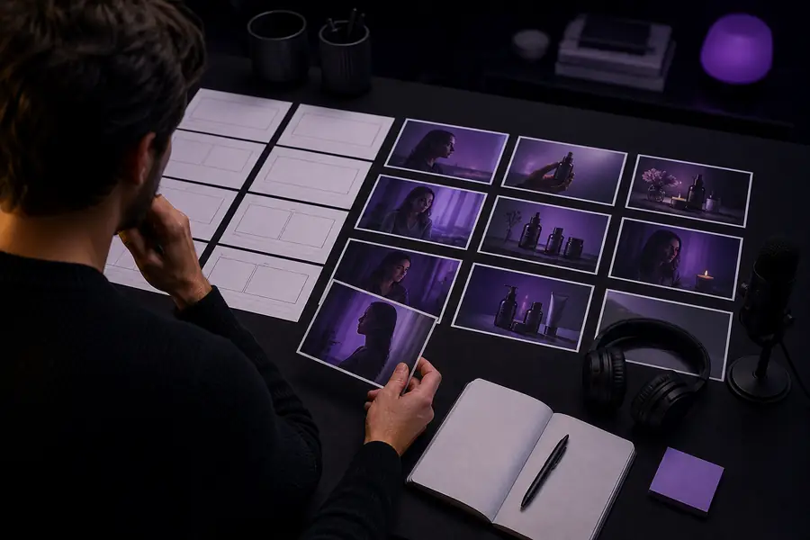 Structured video outline generated by Syllaby AI