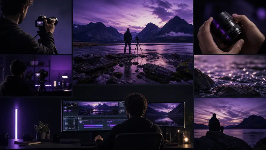 Long-form video storyboard with chapters, narration, and scene notes